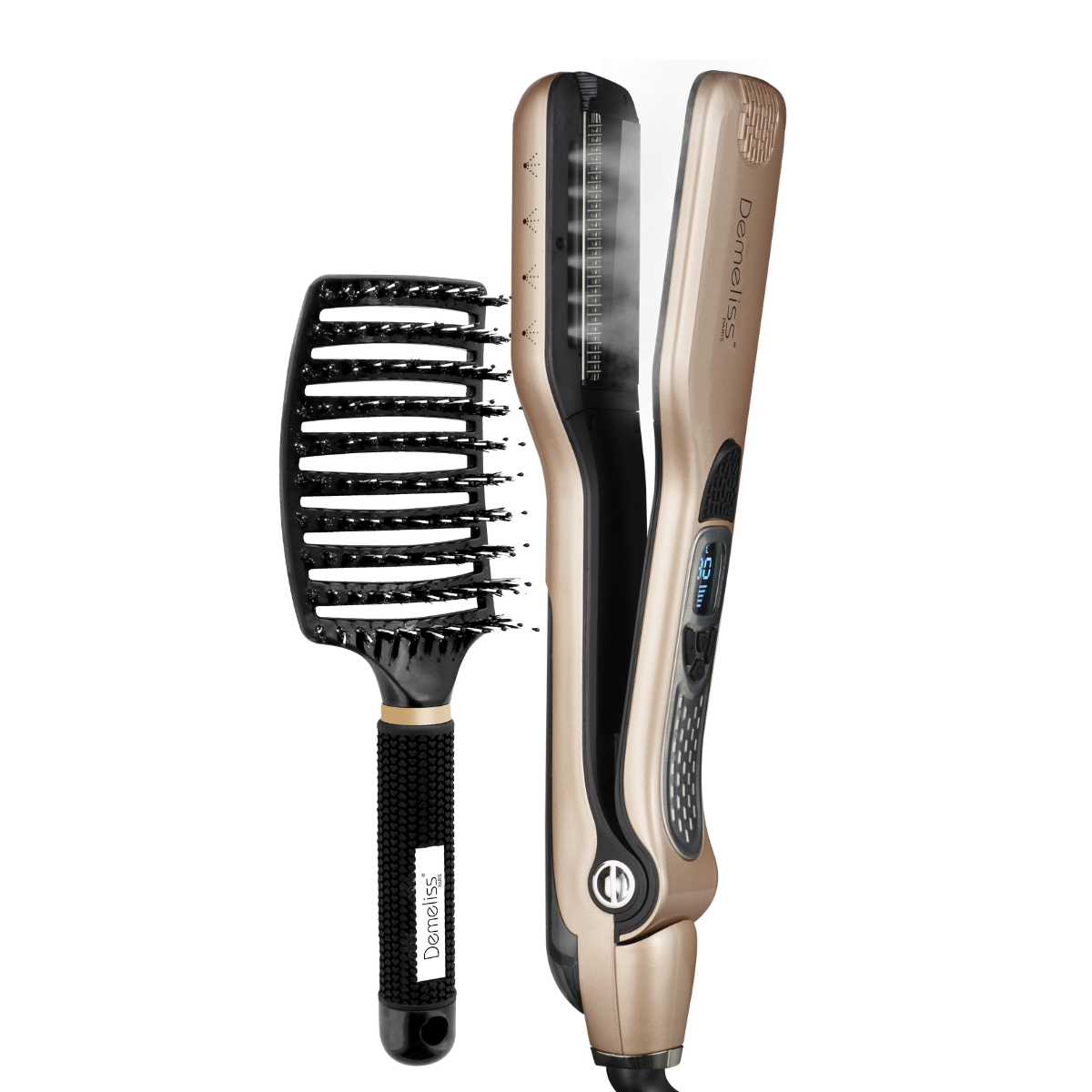 TITANIUM STEAM HAIR STRAIGHTENER