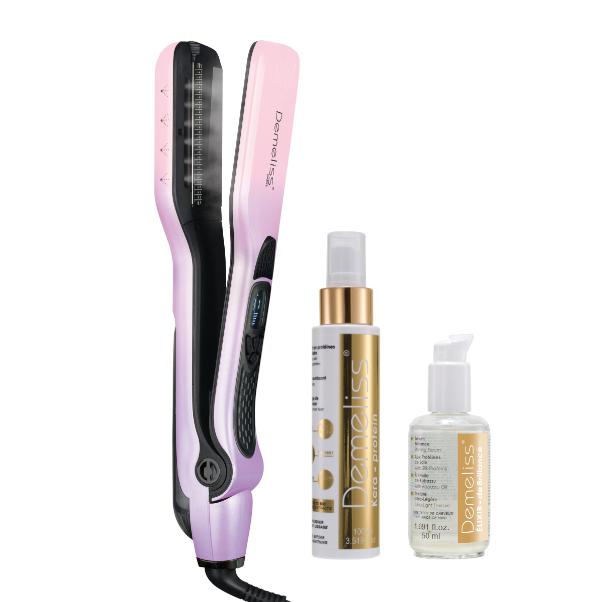 TITANIUM STEAM HAIR STRAIGHTENER
