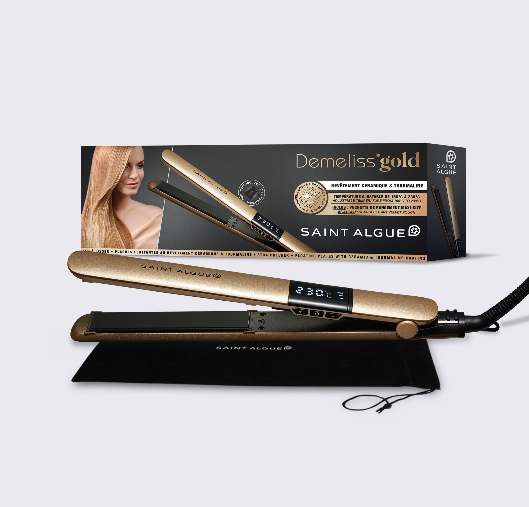Ceramic hair straighteners with steam фото 41
