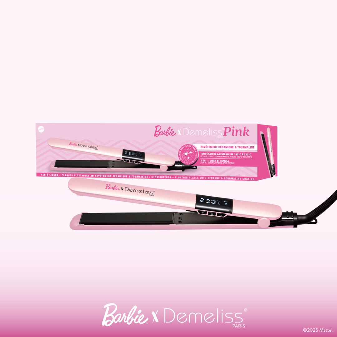 lisseur demeliss pink barbie lisse et boucle