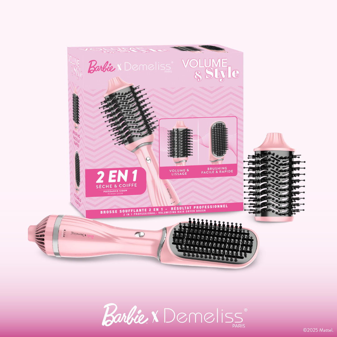 volume and style collection barbie brosse soufflante