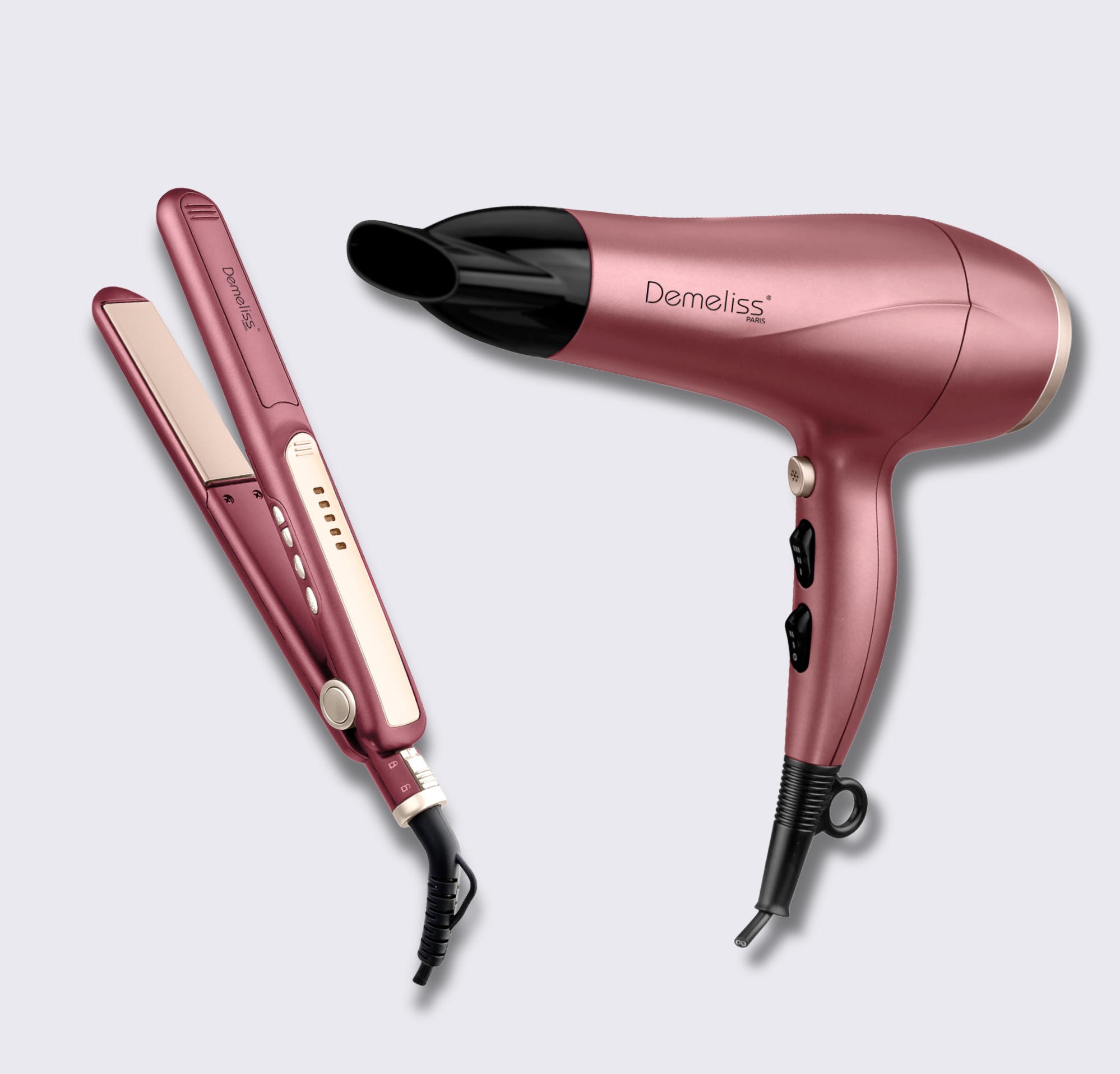 Coffret cadeau duo Cherry Chérie Lisseur + Sèche-cheveux à seulement 59,90€