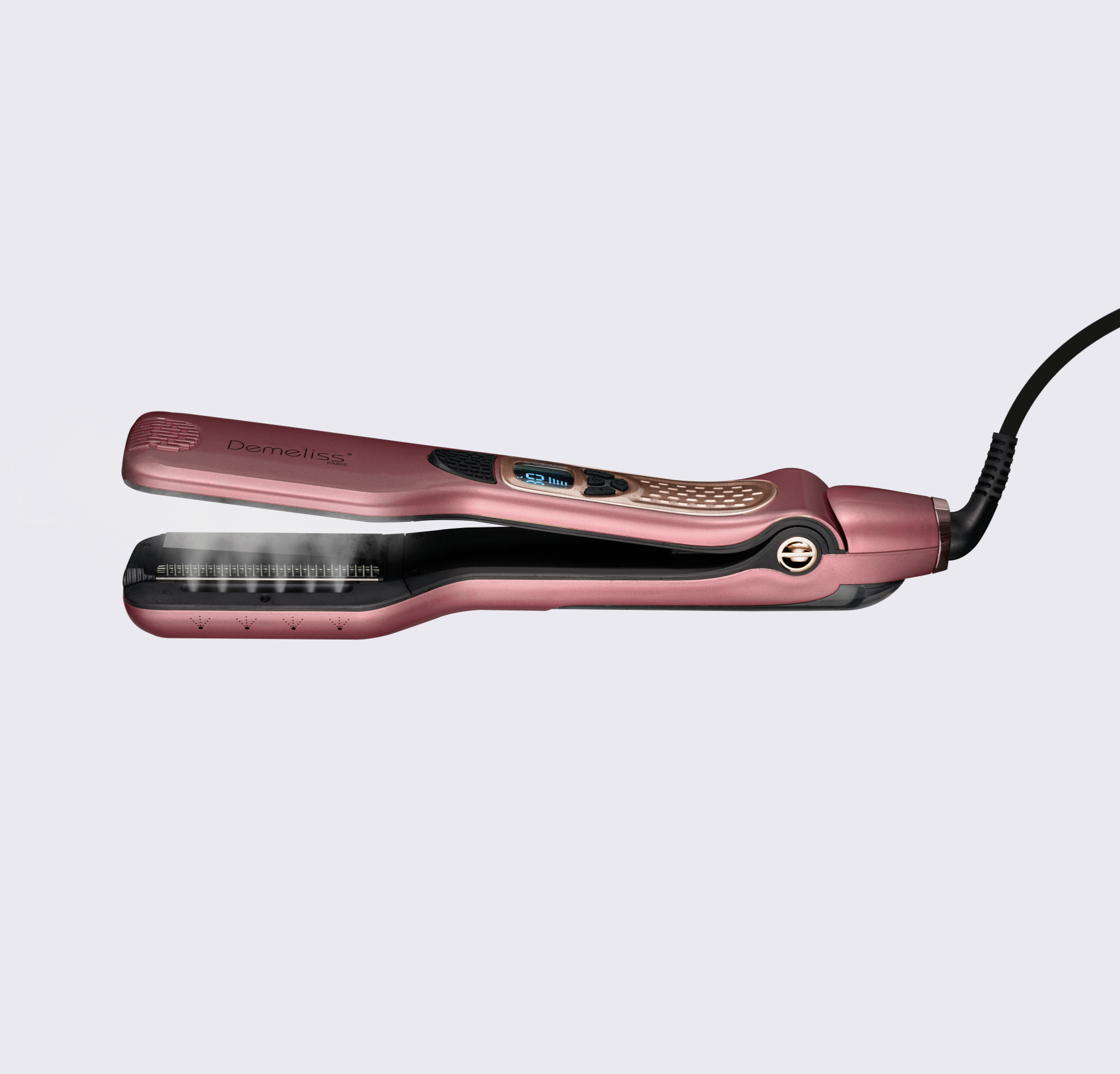 Lisseur vapeur Demeliss TITANIUM + Trousse Édition exclusive Cherry Chérie