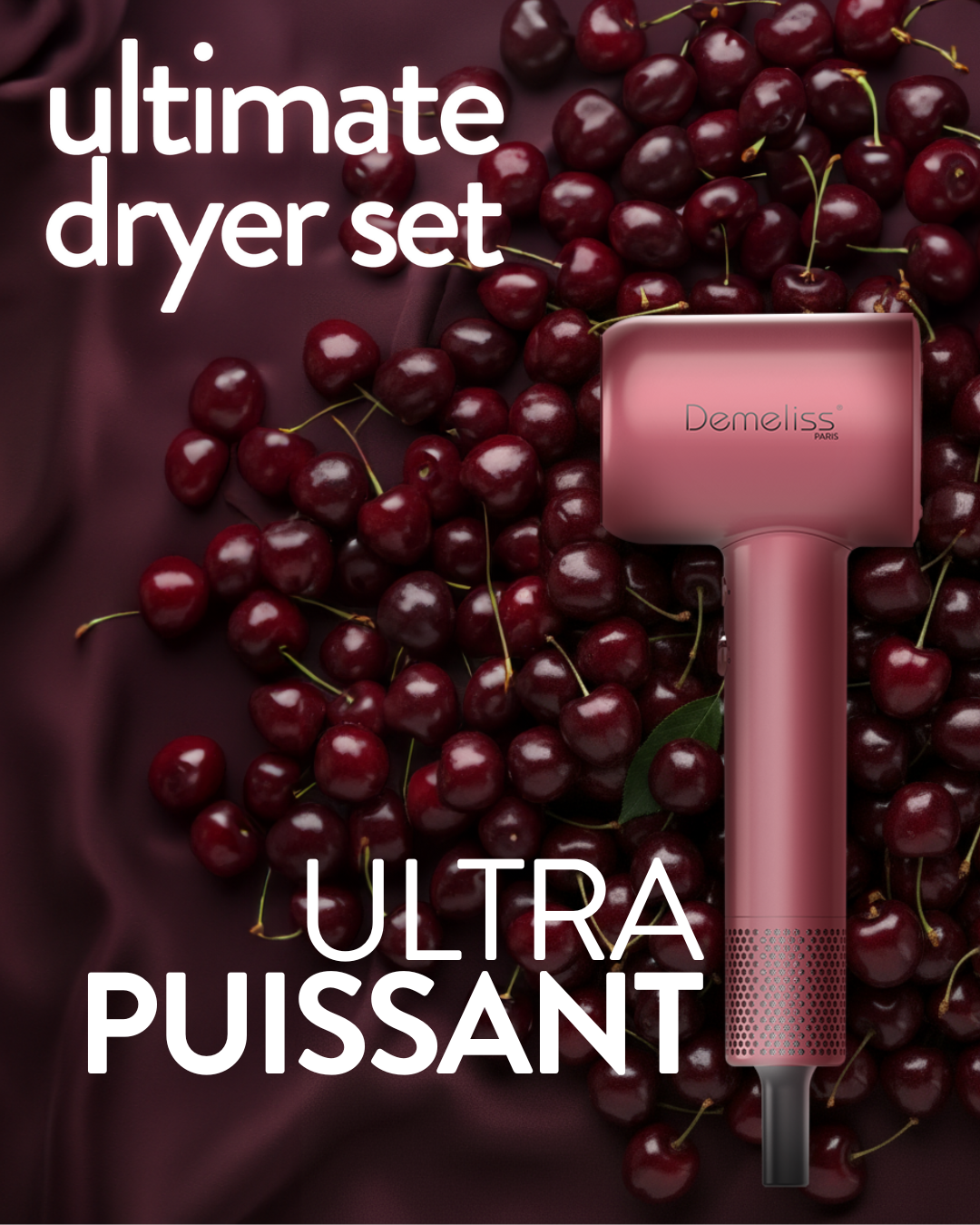 Ultimate Dryer Set - Cherry Chérie - Collection exclusive Demeliss